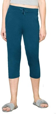 VAN HEUSEN Women Light Blue Capri