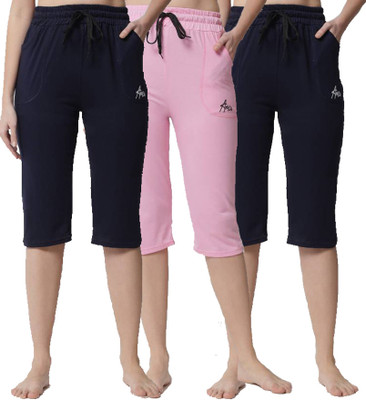 Fit N Fame Women Multicolor Capri