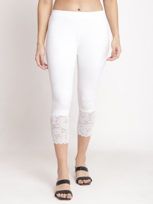 Bamboo Breeze Women White Capri