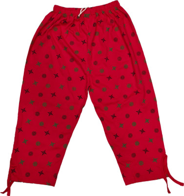 DRESSED UP DIVAS Women Reversible Red Capri