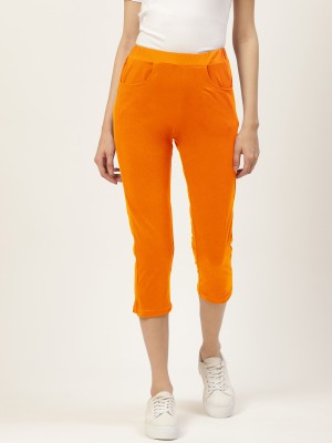 BRINNS Pure Cotton Capris Women Orange Capri