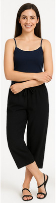 BRAND FLEX Women Black Capri