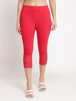 Bamboo Breeze Women Red Capri