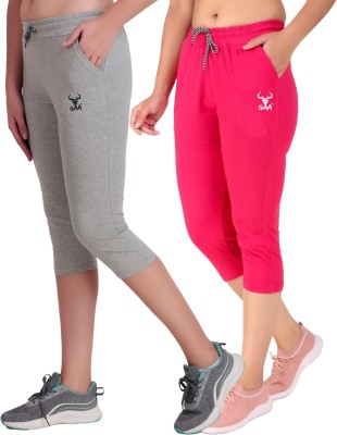 SEAPRINT Sporty Women’s Capri Leggings Perfect for Workouts & Outdoor Fun Women Grey, Pink Capri