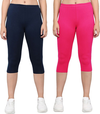 NGT Women Maroon, Pink Capri