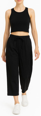 BRAND FLEX Women Black Capri