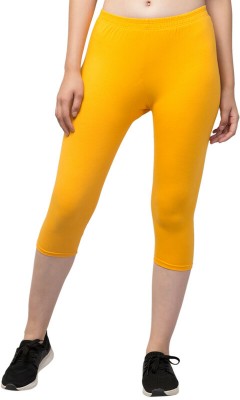 ARSHEEN ADORE Stretchable And Comfortable Capris Night Dress Lounge Wear For Women Women Reversible Yellow Capri