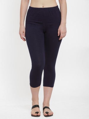 UllasPemium Cotton Lyvra Capri Women Dark Blue Capri