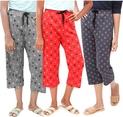 AFRA AFRA PRINT CAPRI PANT Women Multicolor Capri