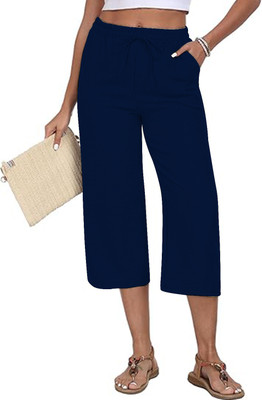 Ayvina Women Dark Blue Capri