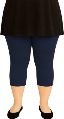 HM HUBB HM HUBB Capri For Girls Casual Solid Cotton Capri's For Women|Bottomwear Women Dark Blue Capri