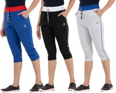 STYLE AK Women Blue, Black, Grey Capri