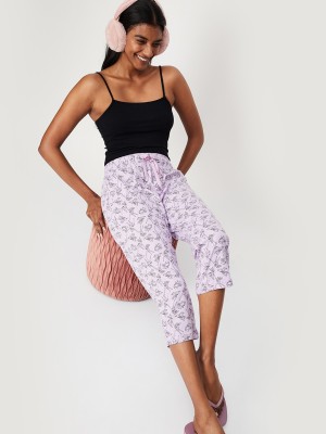 MAX Women Purple Capri