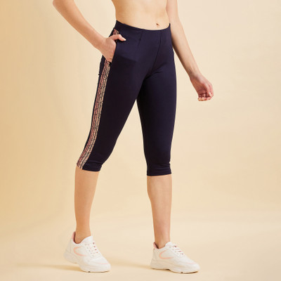 SWEET DREAMS LC-3034RT Women Blue Capri