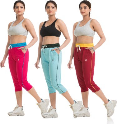 STYLE AK Women Pink, Red, Maroon Capri