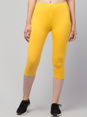 Aattirezone Women Yellow Capri