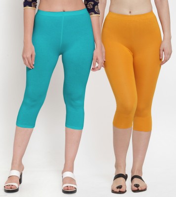 Bamboo Breeze Women Yellow, Blue Capri