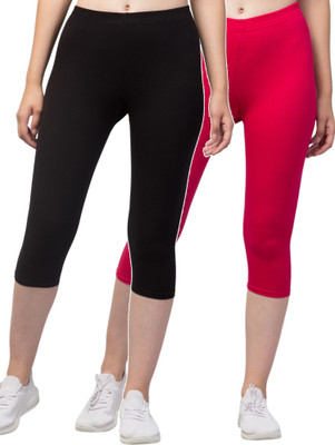 Fitplay collection SBT-002 Women Pink, Black Capri