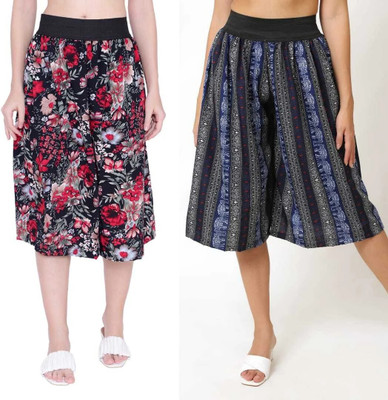 Prabhnoorskirts Women Multicolor Capri