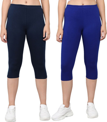 NGT Women Maroon, Blue Capri