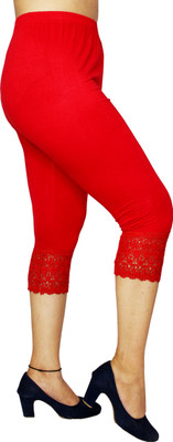 pinkshell Women Red Capri