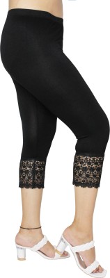 pinkshell Women Black Capri