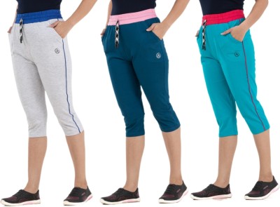 STYLE AK Women Grey, Blue, Green Capri