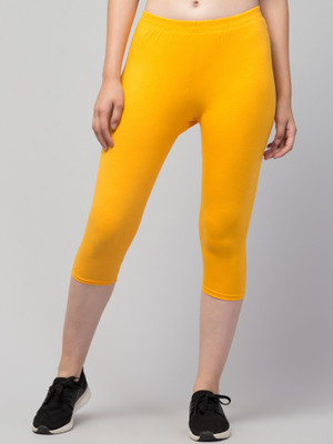 Aattirezone Women Yellow Capri