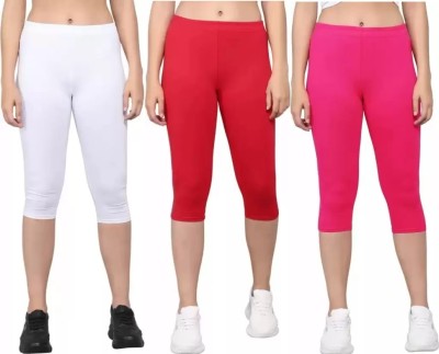 Gravin Greek Women White, Red, Pink Capri