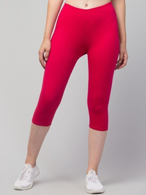 HiRRuX Cotton Lyvra Capri Women Maroon Capri