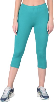 Comfort Lady Regular fit capri for women and girls Women Blue Capri