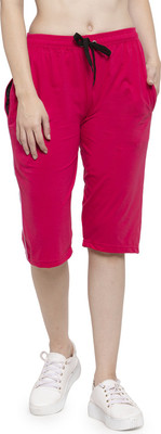 UZARUS Women Pink Capri