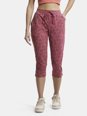 JOCKEY 1300 Super Combed Cotton Elastane Stretch Women Pink Capri