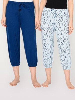 SHARKTRIBE Women Blue, Light Blue Capri