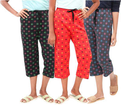 AFRA AFRA PRINT CAPRI PANT Women Multicolor Capri