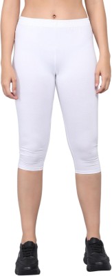 pinkshell Women White Capri