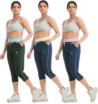 STYLE AK Women Green, Blue, Blue Capri