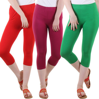 DIAZ Women Red, Green, Maroon Capri