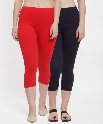 DRAXSTAR Capry Women Red, Dark Blue Capri