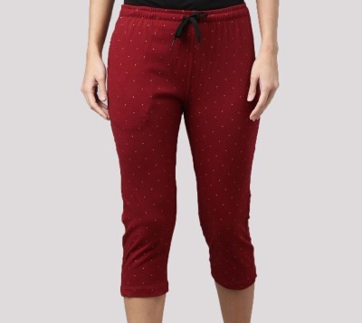 Kryptic Capris Women Maroon Capri