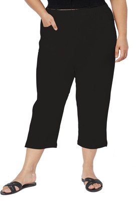 BRINNS WPSCP016 Women Black Capri