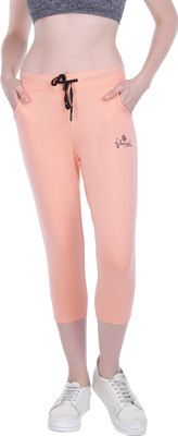 FILMAX® ORIGINALS Looper Knit Premium Stretch Capri Women Orange Capri