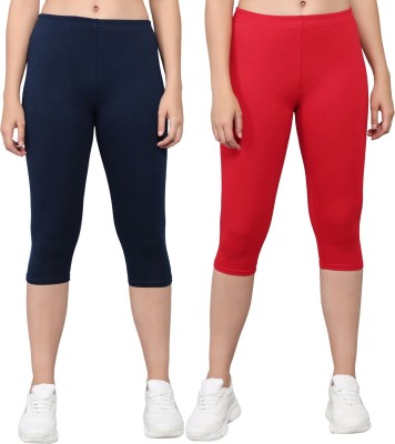 NGT Women Red, Blue Capri