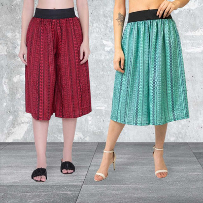 Prabhnoorskirts Women Light Blue Capri