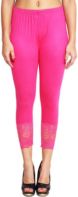 D'CLOTHZ Ankle Length Ethnic Wear Legging(Pink, Solid)