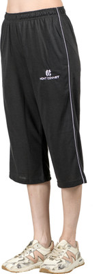 lady willington Lady Willington Solid Women Black Capri
