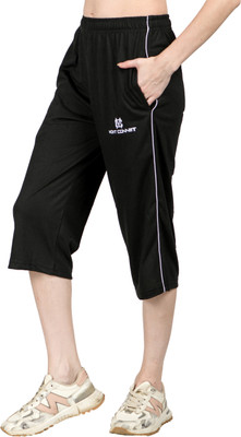 lady willington Lady Willington Solid Women Black Capri