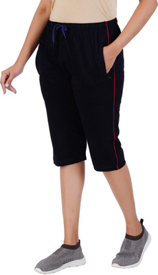 FEEL TRACK Women Dark Blue Capri