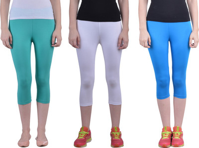 Dollar Missy Four-Way Stretchable Mid Calf Length Women Multicolor Capri