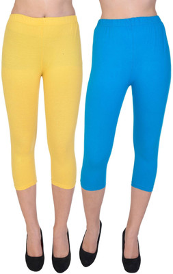 UNFLD Women Yellow, Blue Capri